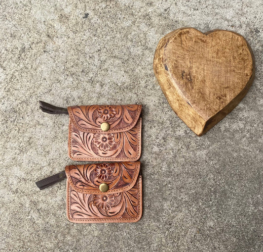 Western Linens - Mini Classic Leather wallet