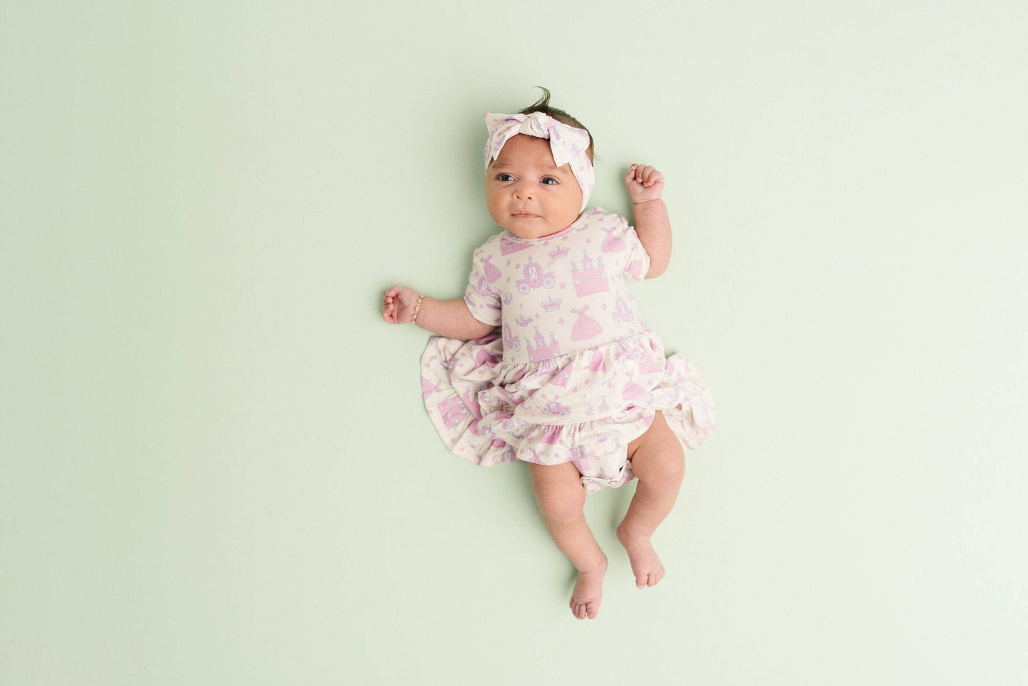 Little One Shop - Dreamy Fairytale Short Sleeve Bodysuit Bamboo Dress