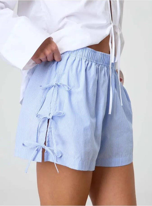 Miss Sparkling - Side Tie bow shorts