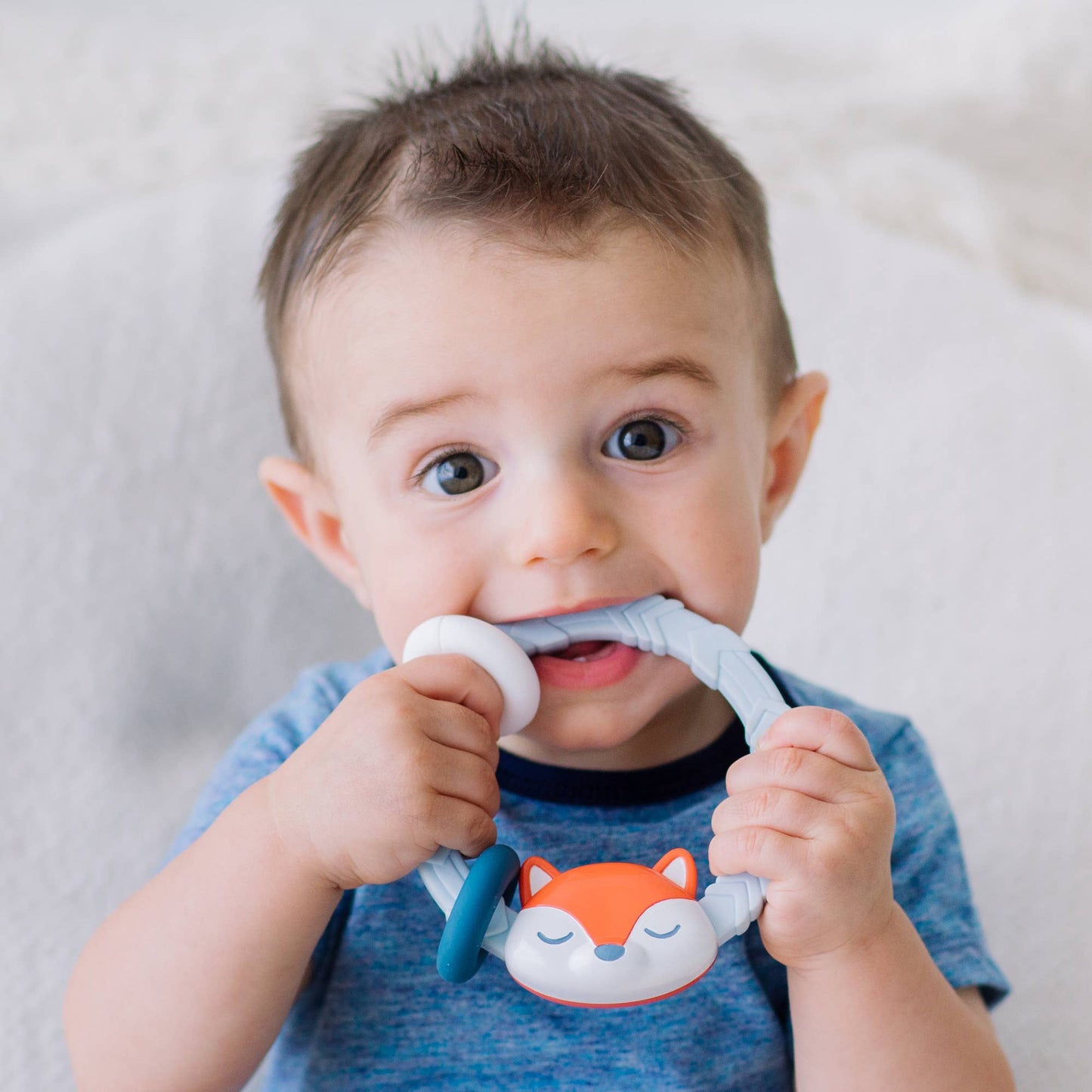 Itzy Ritzy - Ritzy Rattle™ Silicone Teether Rattles: Rainbow