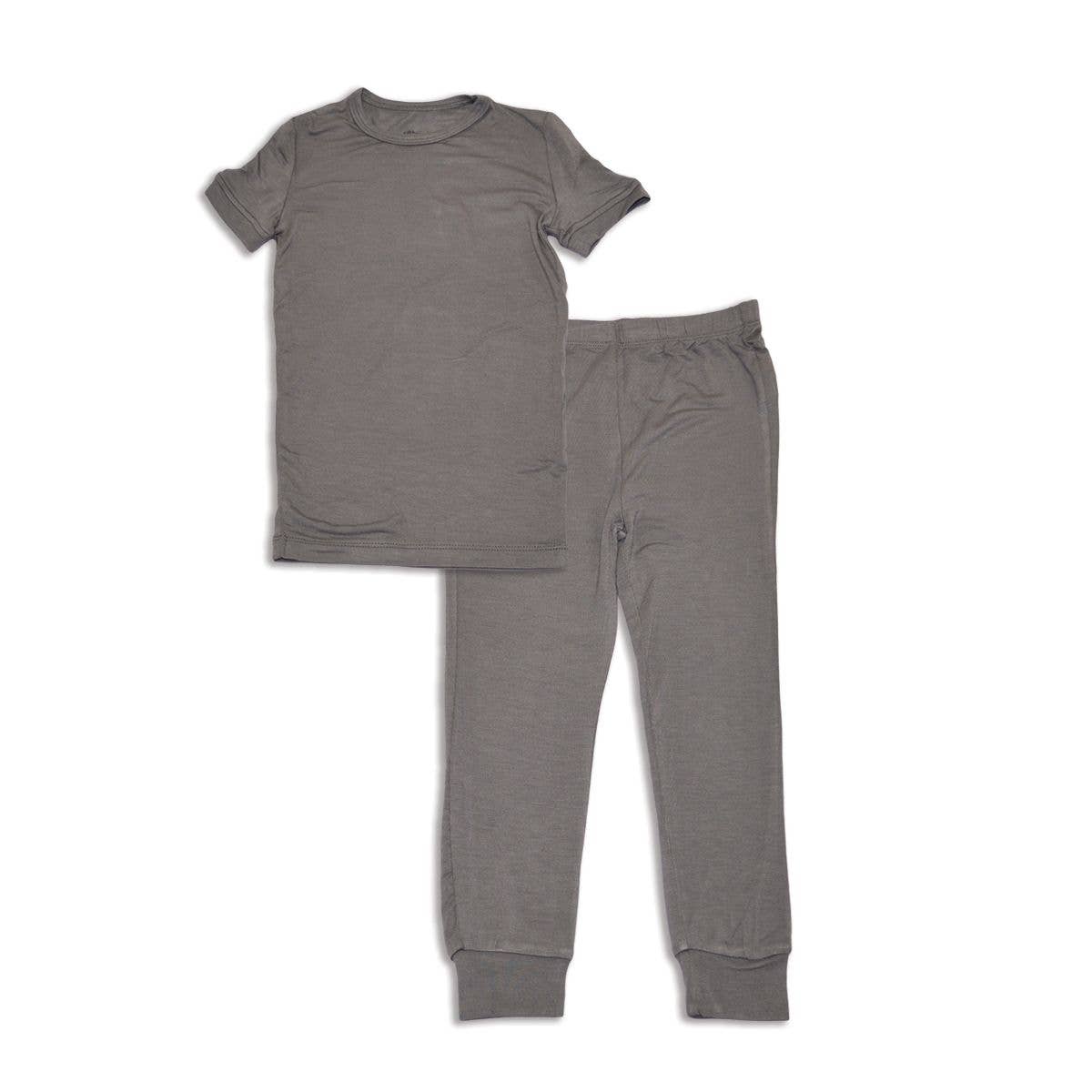 Bamboo Short Sleeve Pajama Set (solid color): Easter Egg / 12-18M