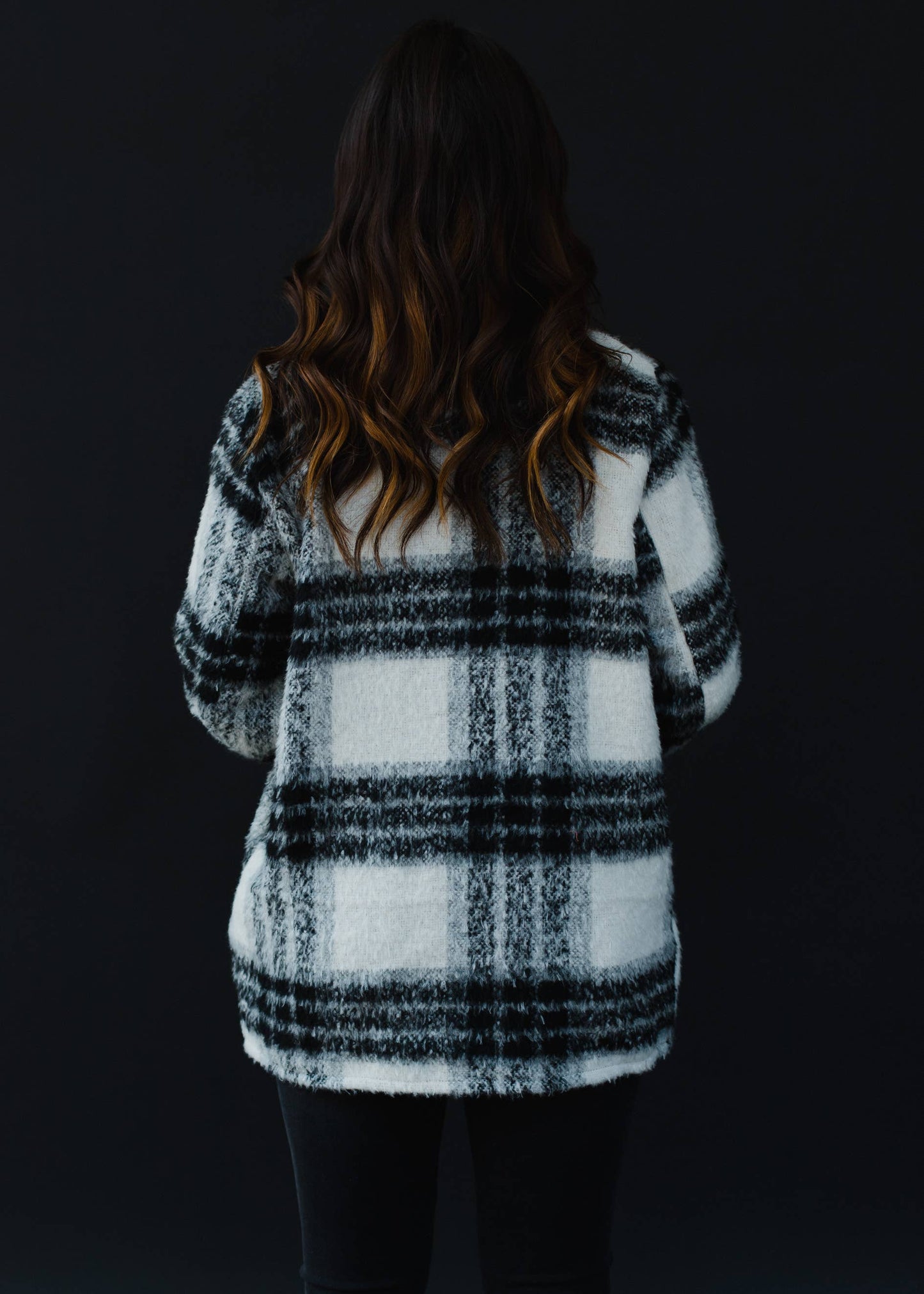 Black & White Plaid Jacket