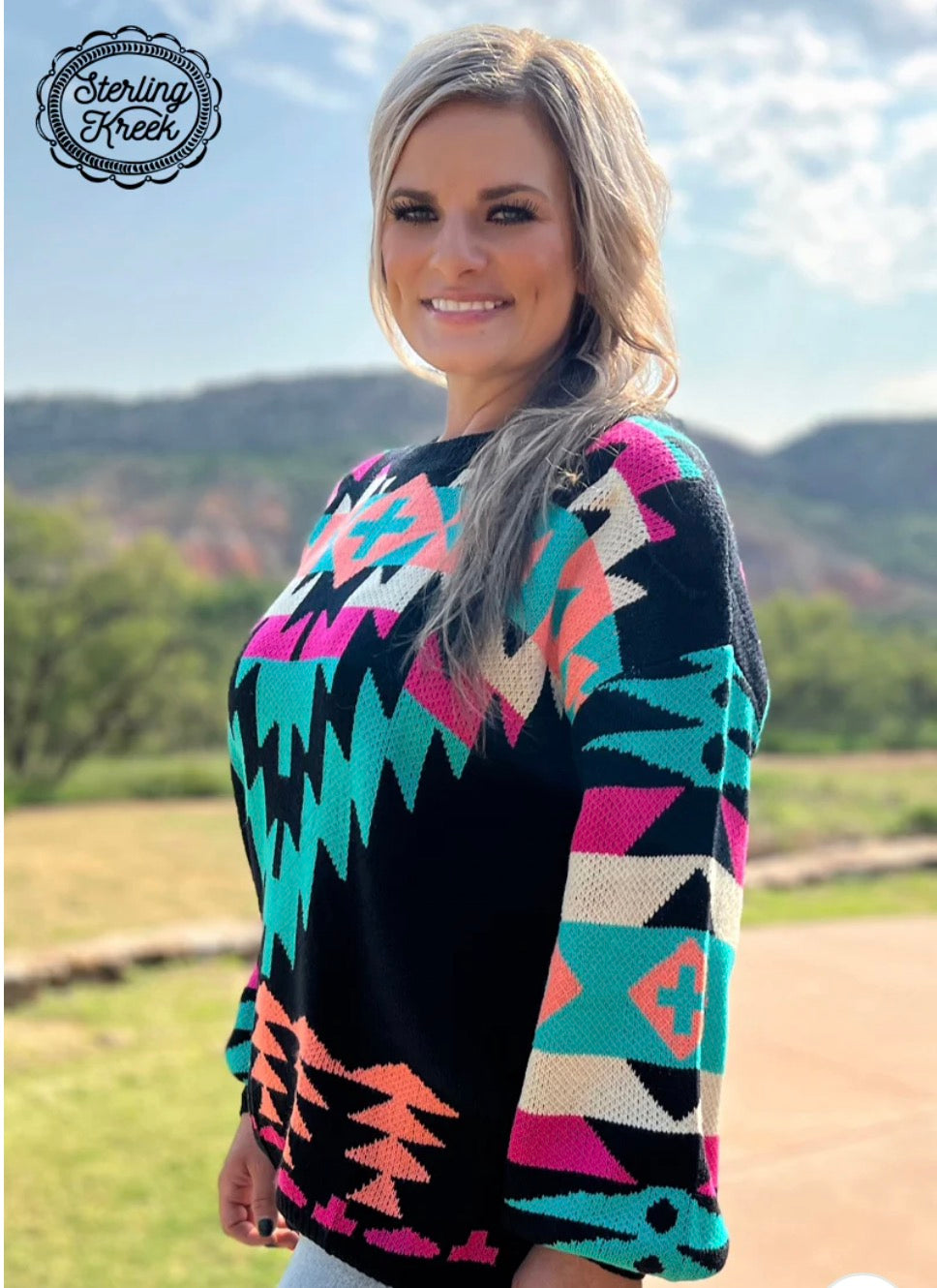 WESTERN LIGHTS KNIT SWEATER