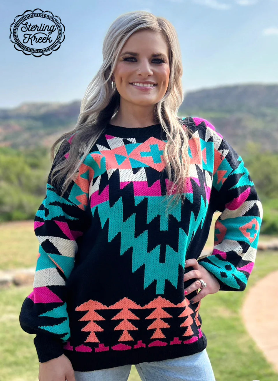 Western Lights Knit Sweater