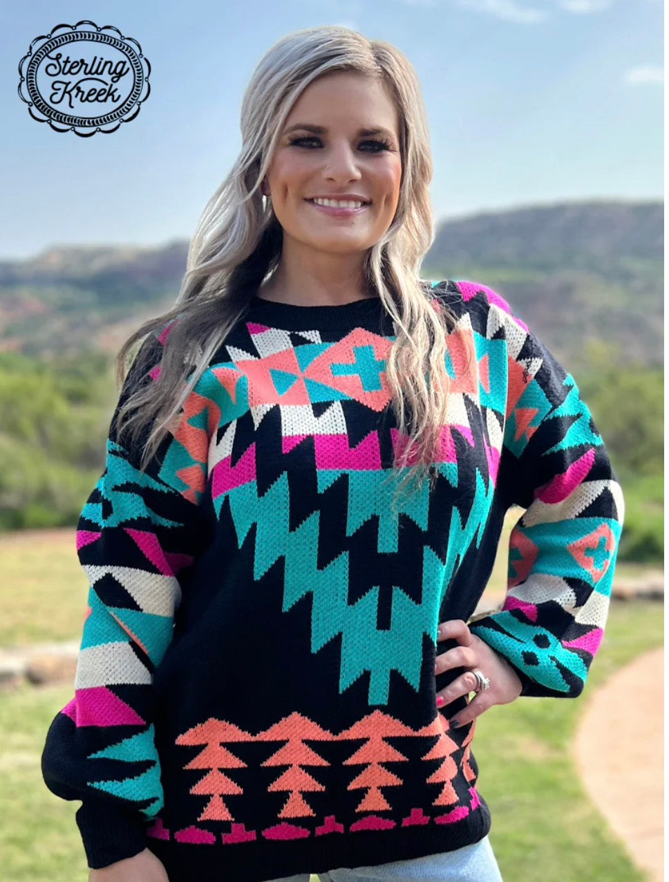 WESTERN LIGHTS KNIT SWEATER