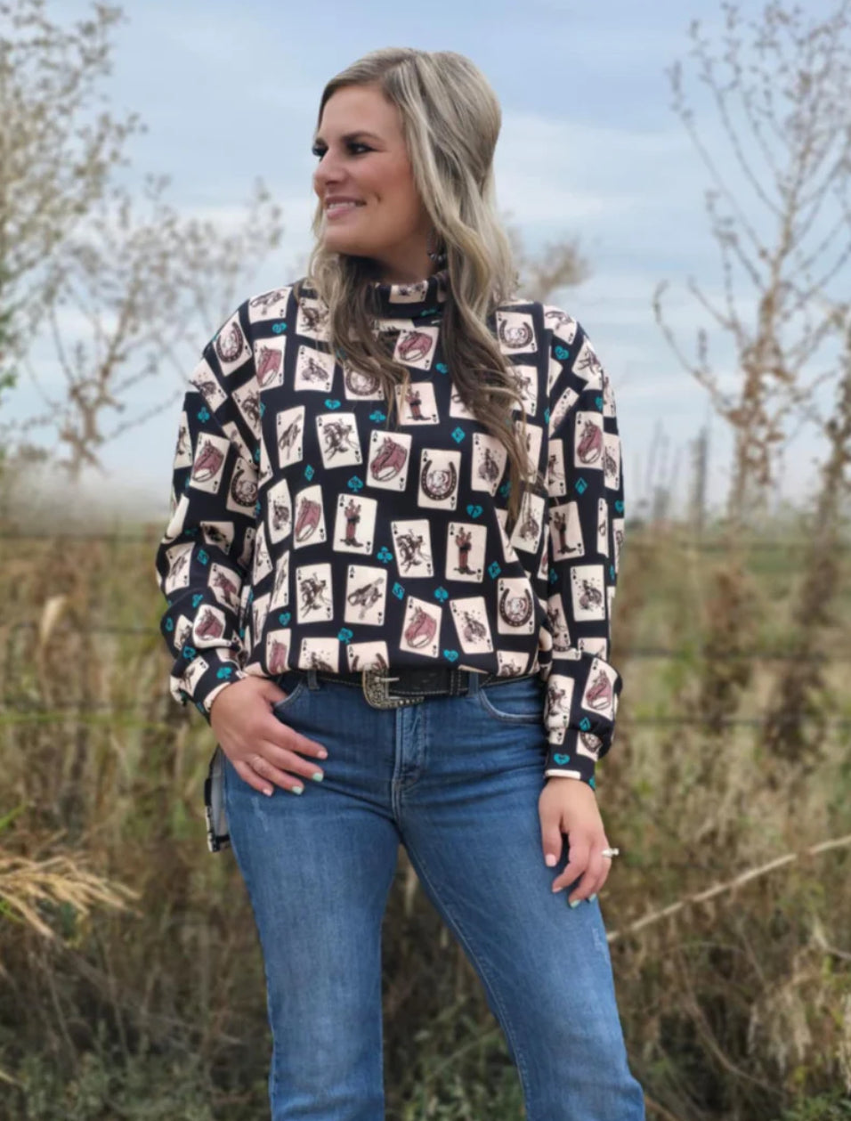 Luck Of The Brand Mock Neck