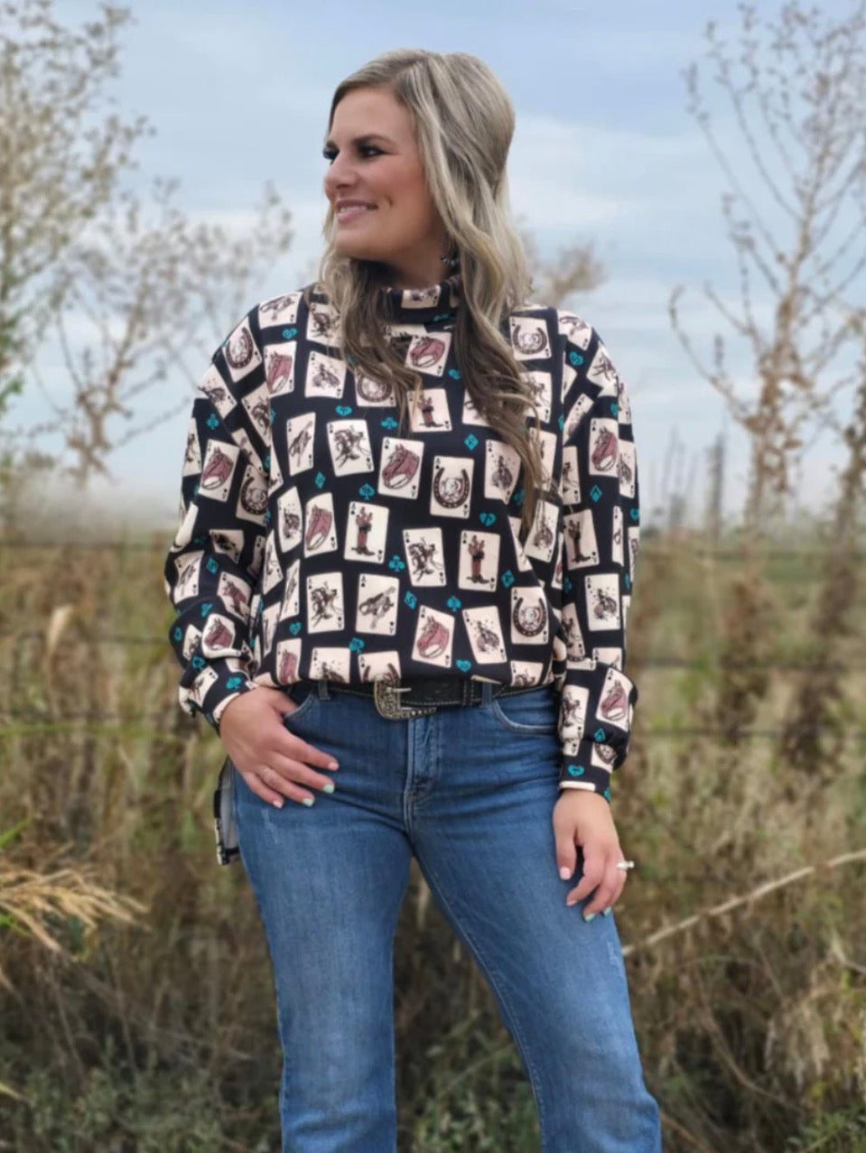 LUCK OF THE BRAND MOCK NECK