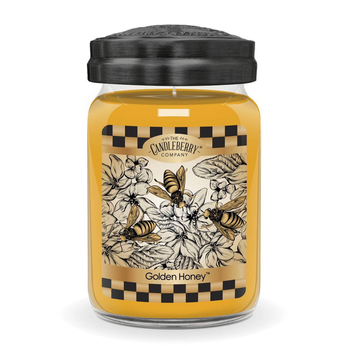 Candleberry Golden Honey, Large Jar Candle