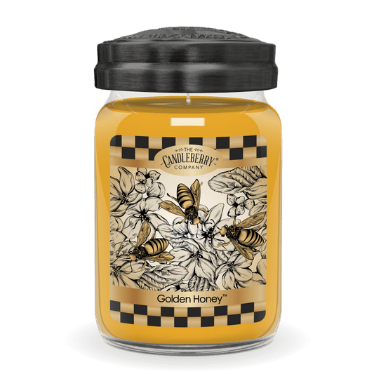 Candleberry Golden Honey, Large Jar Candle