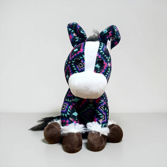 Western Linens - Purple Aztec horse - medium farm pal 
