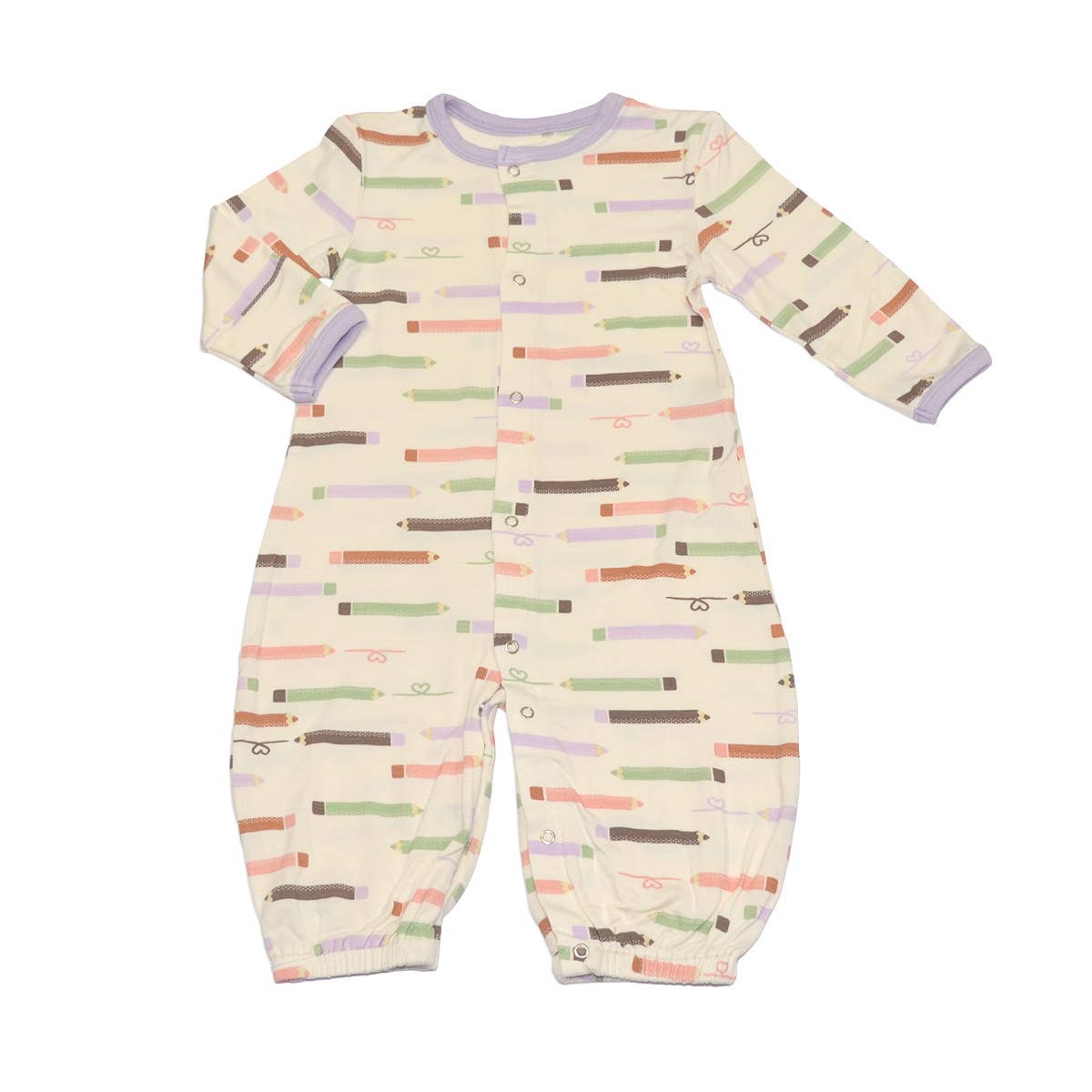 Bamboo Converter Gown: NB-3M / Sleepy Sloth Print