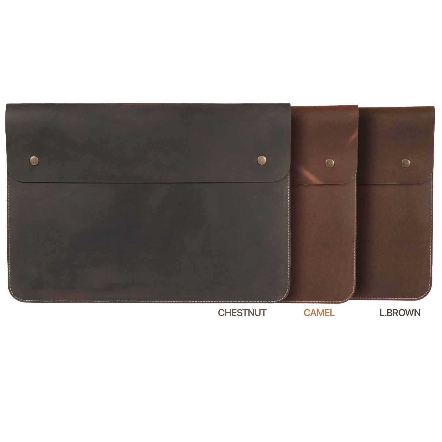 Londo - MegaGear Fine Leather and Sleeve Bag for MacBook Pro, MacBoo: Camel / 14 inch