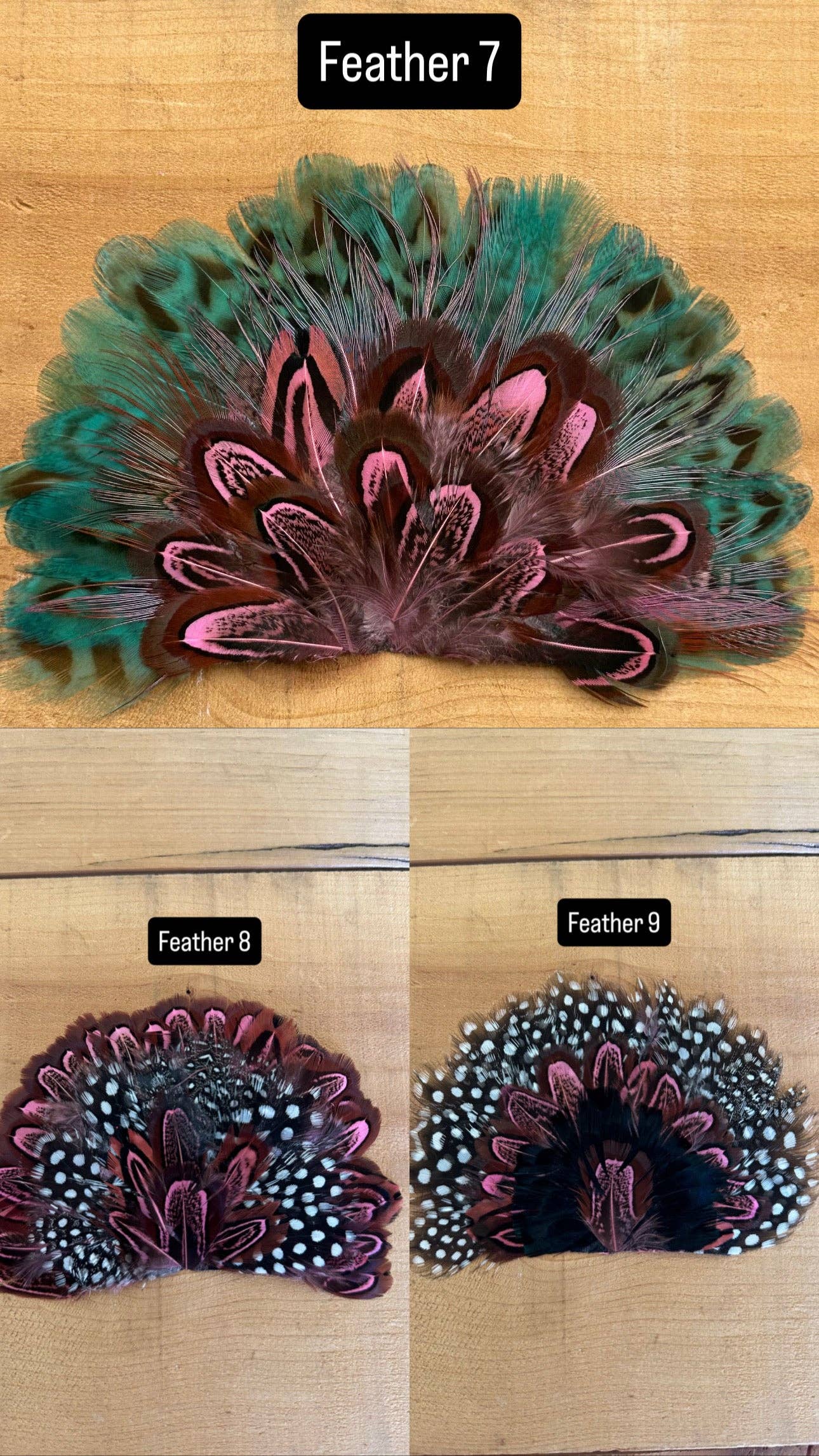 High Ho Silversmithing - IRON ON FEATHER FANS FOR TRUCKER HATS AND COWBOY HATS