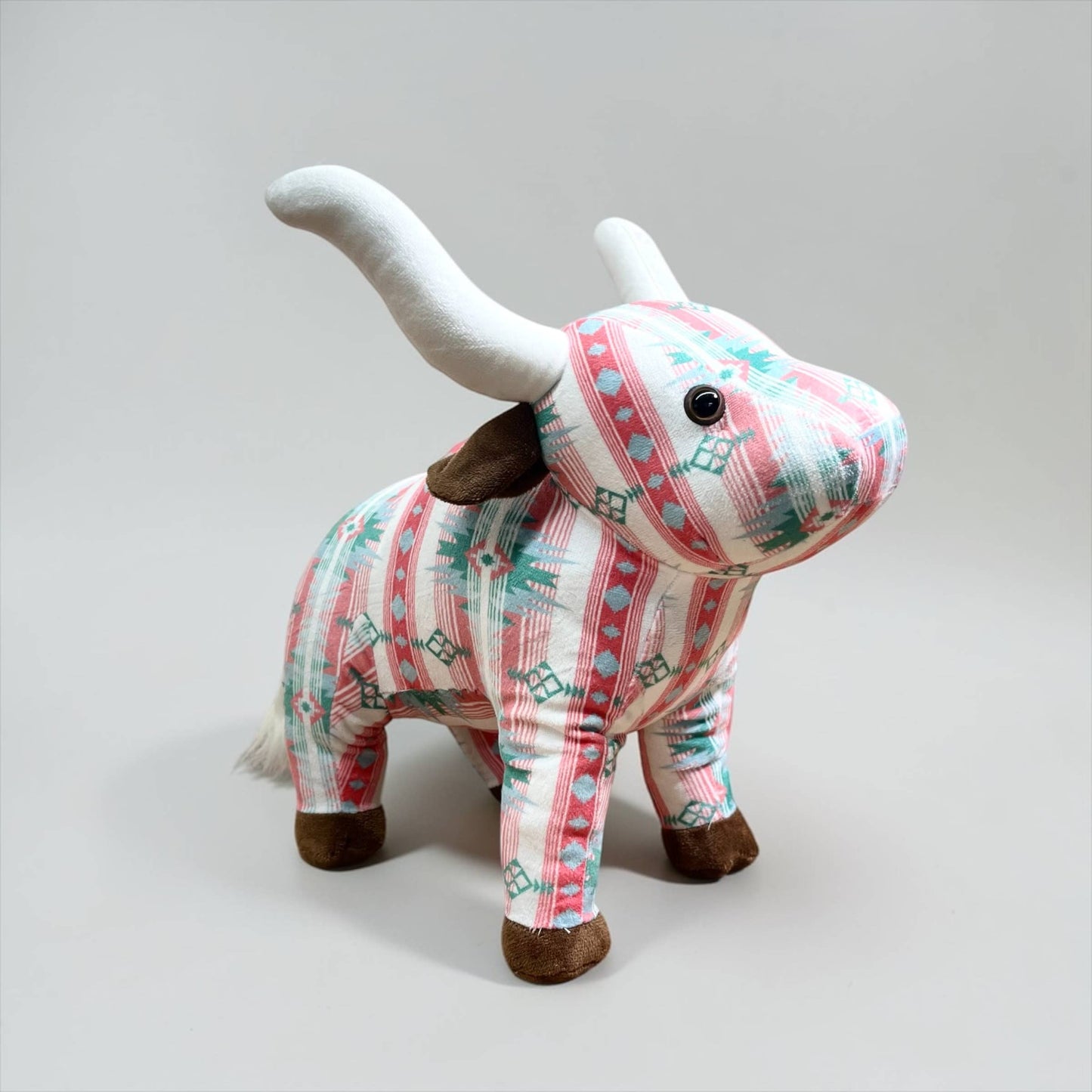 Western Linens - Pink Aztec longhorn- medium farm pal 