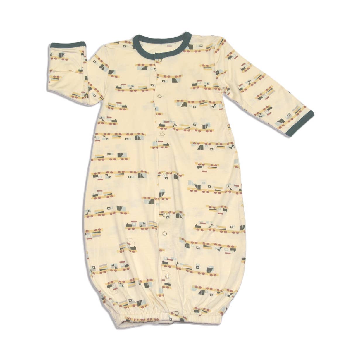 Bamboo Converter Gown: NB-3M / Sleepy Sloth Print