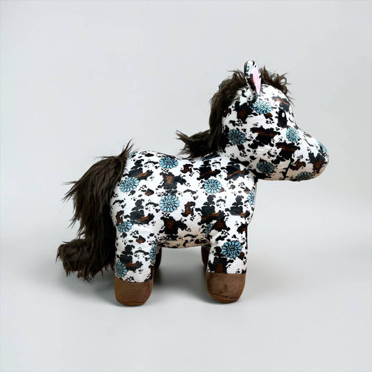 Western Linens - Turquoise Concho Cowprint horse - medium farm pal 