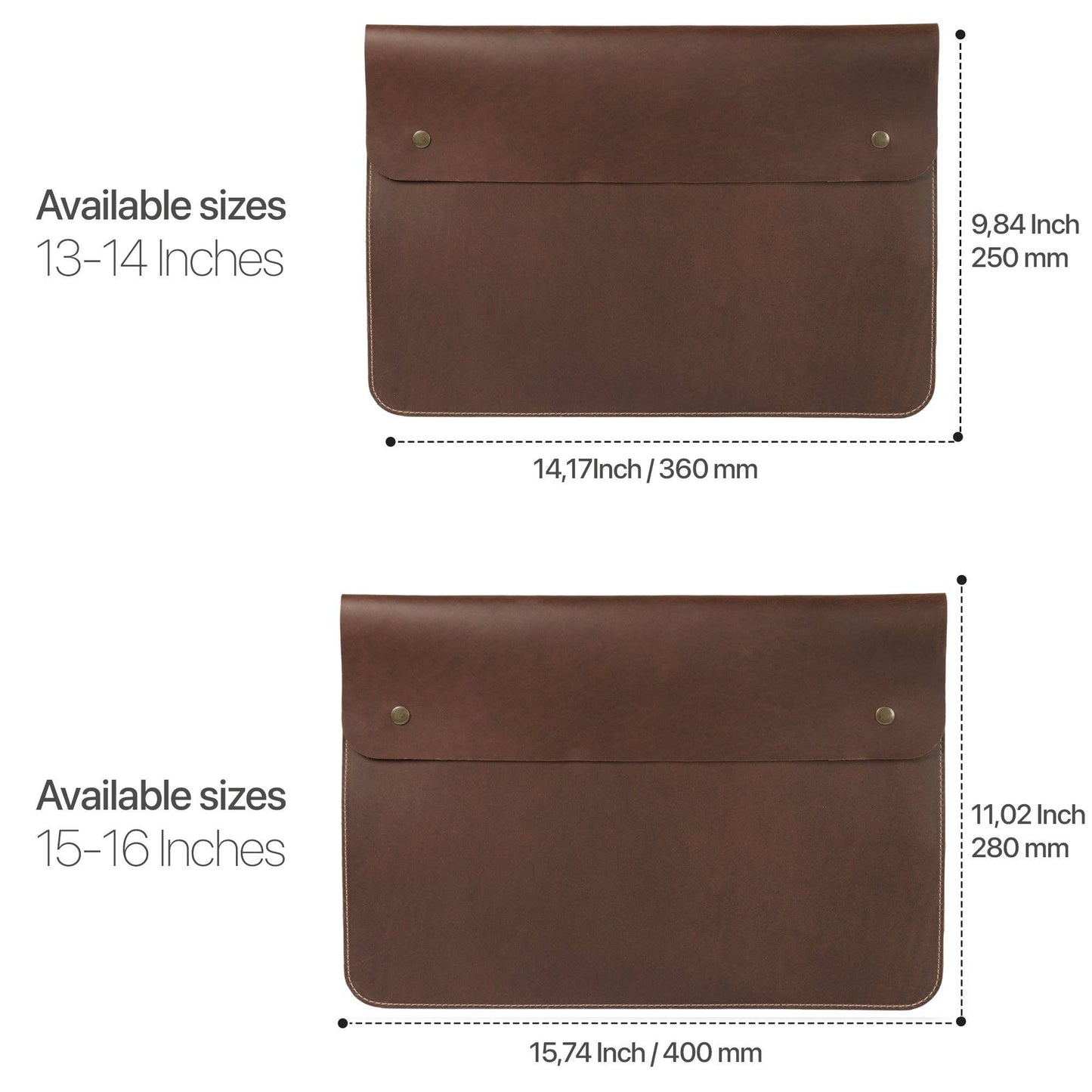 Londo - MegaGear Fine Leather and Sleeve Bag for MacBook Pro, MacBoo: Camel / 14 inch