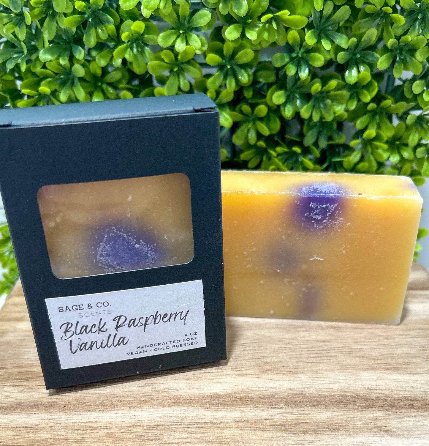 Scented Handmade Bar Soap: Black Raspberry Vanilla