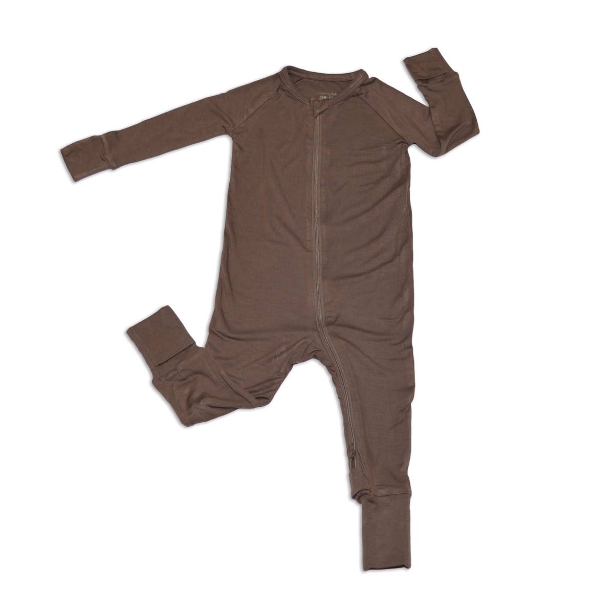 Bamboo Two Way Zipper Romper: NB-3M / Pine