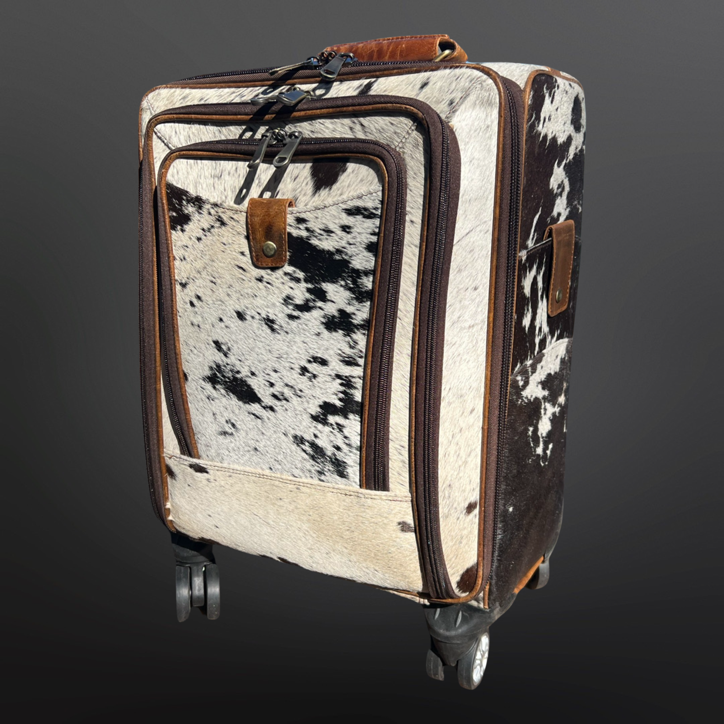 Equipage - Western Cowhide Wheeled Carry On Suitcase