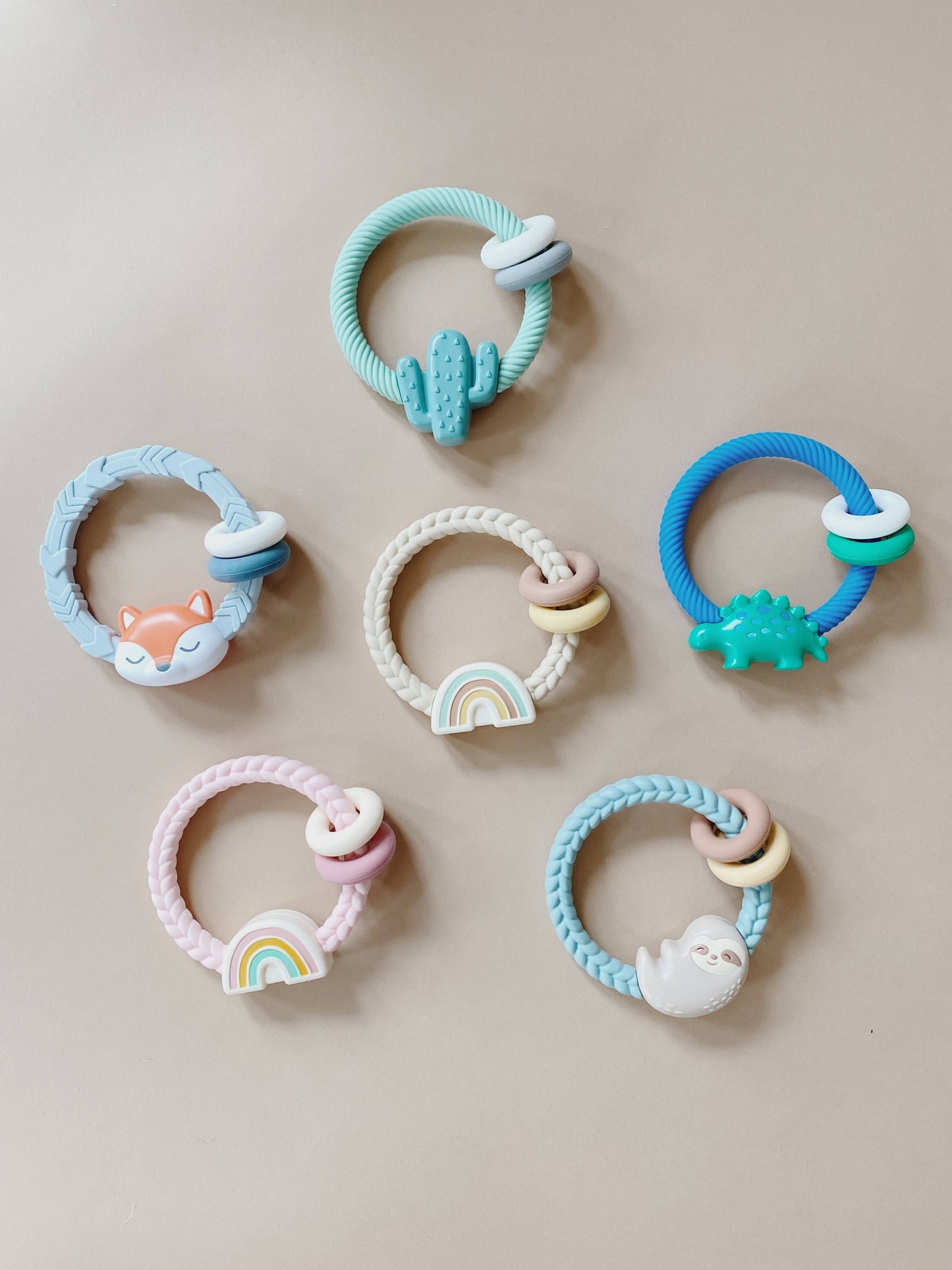 Itzy Ritzy - Ritzy Rattle™ Silicone Teether Rattles: Fox