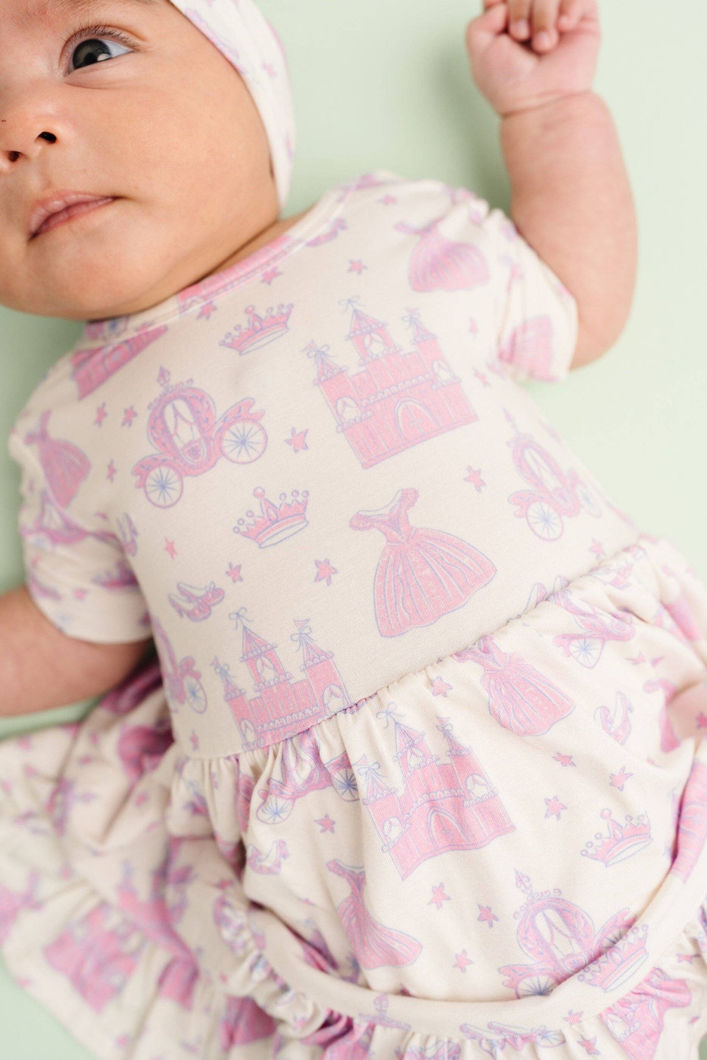 Little One Shop - Dreamy Fairytale Short Sleeve Bodysuit Bamboo Dress