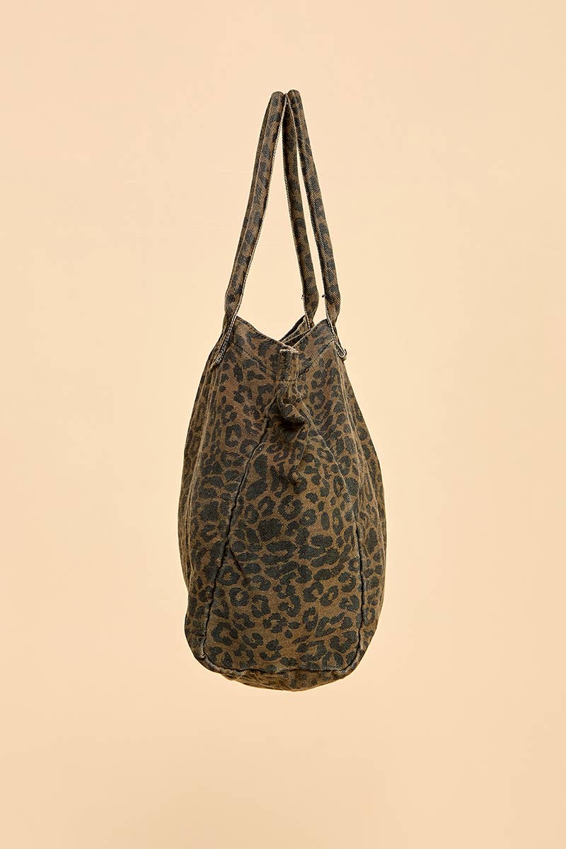 TCEC Cheetah Printed Tote Bag