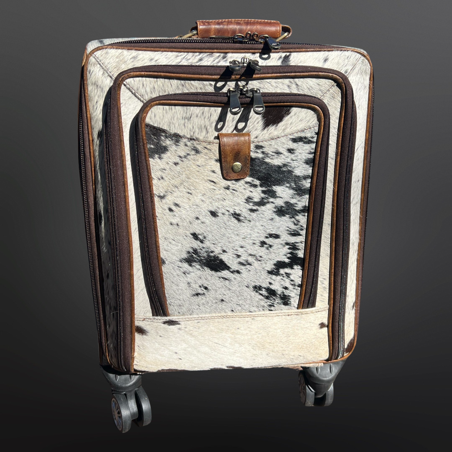 Equipage - Western Cowhide Wheeled Carry On Suitcase