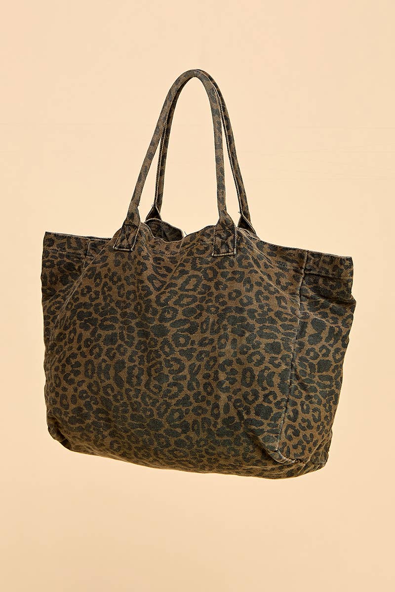 TCEC Cheetah Printed Tote Bag