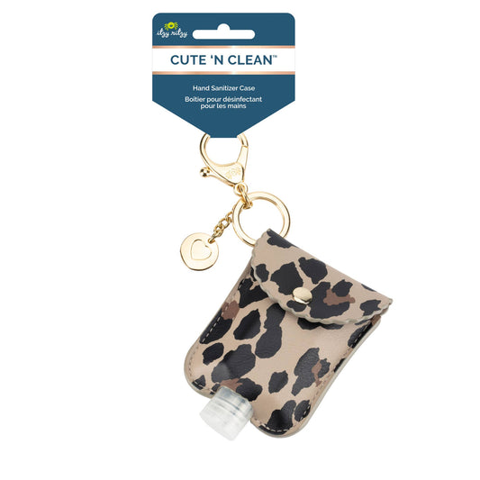 Itzy Ritzy - Leopard Cute 'n Clean™ Hand Sanitizer Keychain