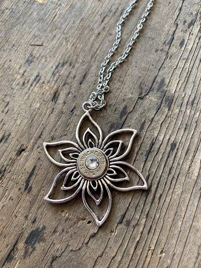 Jill's Jewels - Flower 38 Special Bullet Necklace