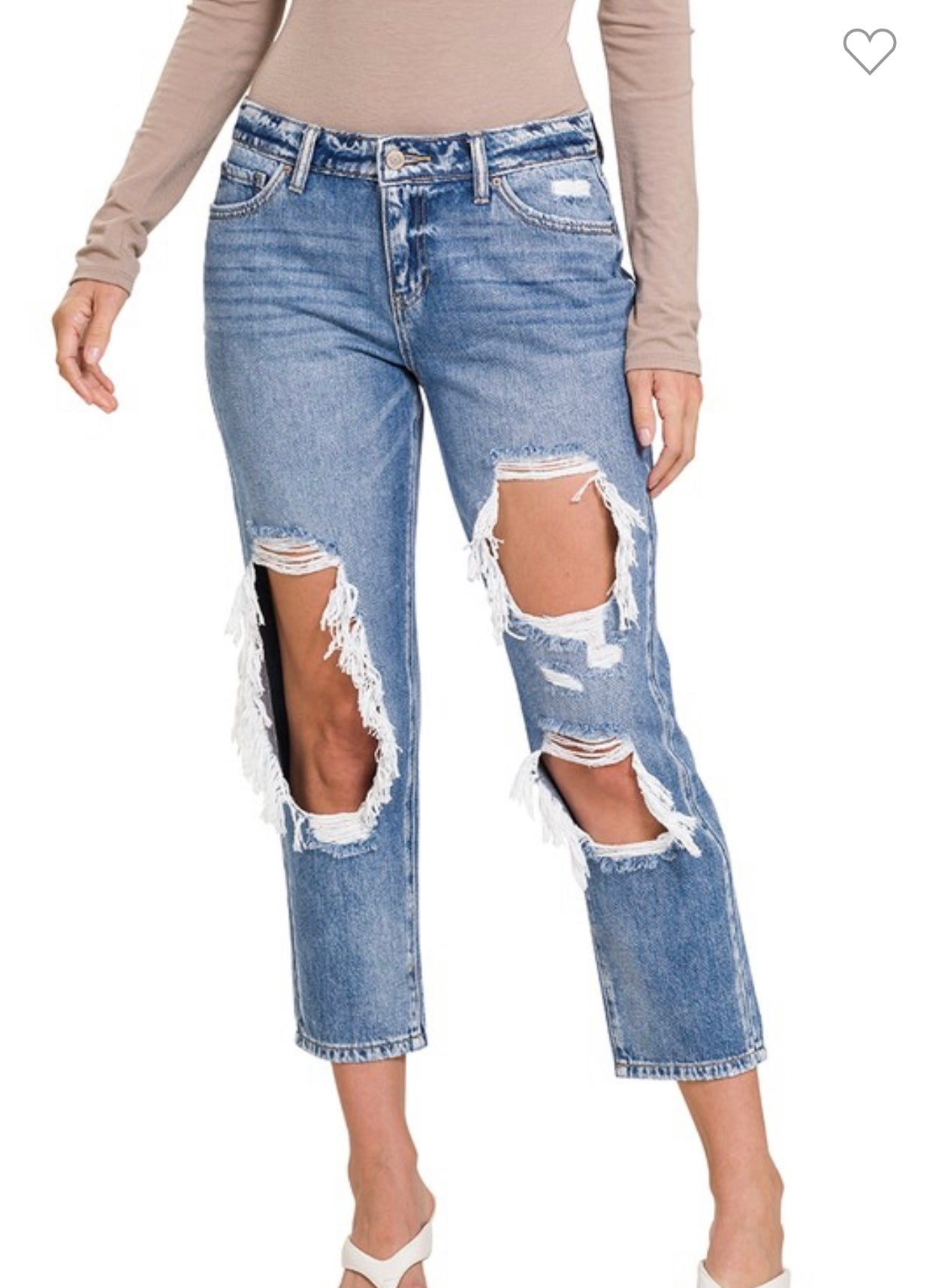 ZENANA DISTRESSED JEANS