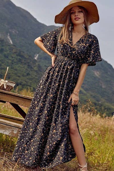 Miss Sparkling - Floral Maxi Dress