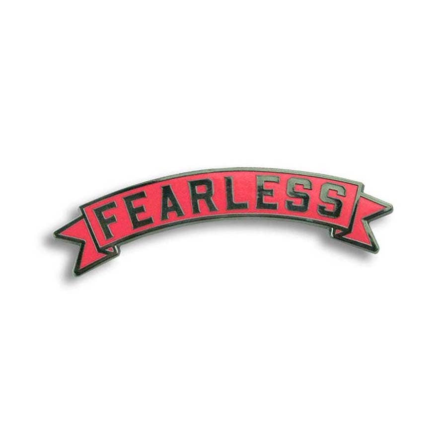 Trixie & Milo - Enamel Pin - Fearless Banner, Pink