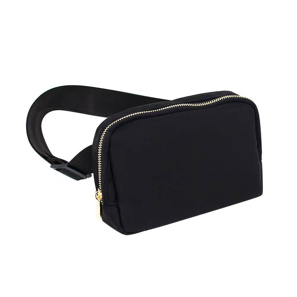 Mavi Bandz - Varsity Collection Black Fanny Waist Belt Pack Bag