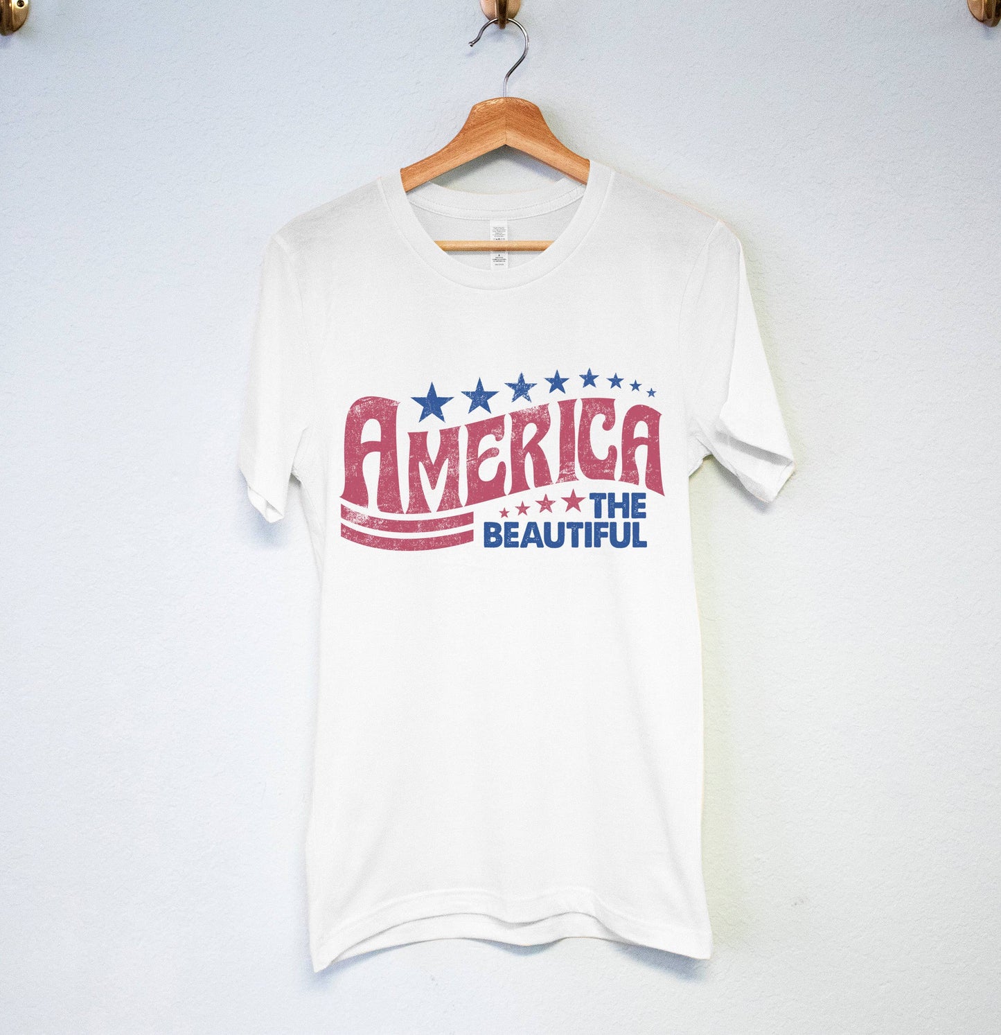 Nobullwoman Apparel - America the Beautiful Women's 4th of July T-Shirt