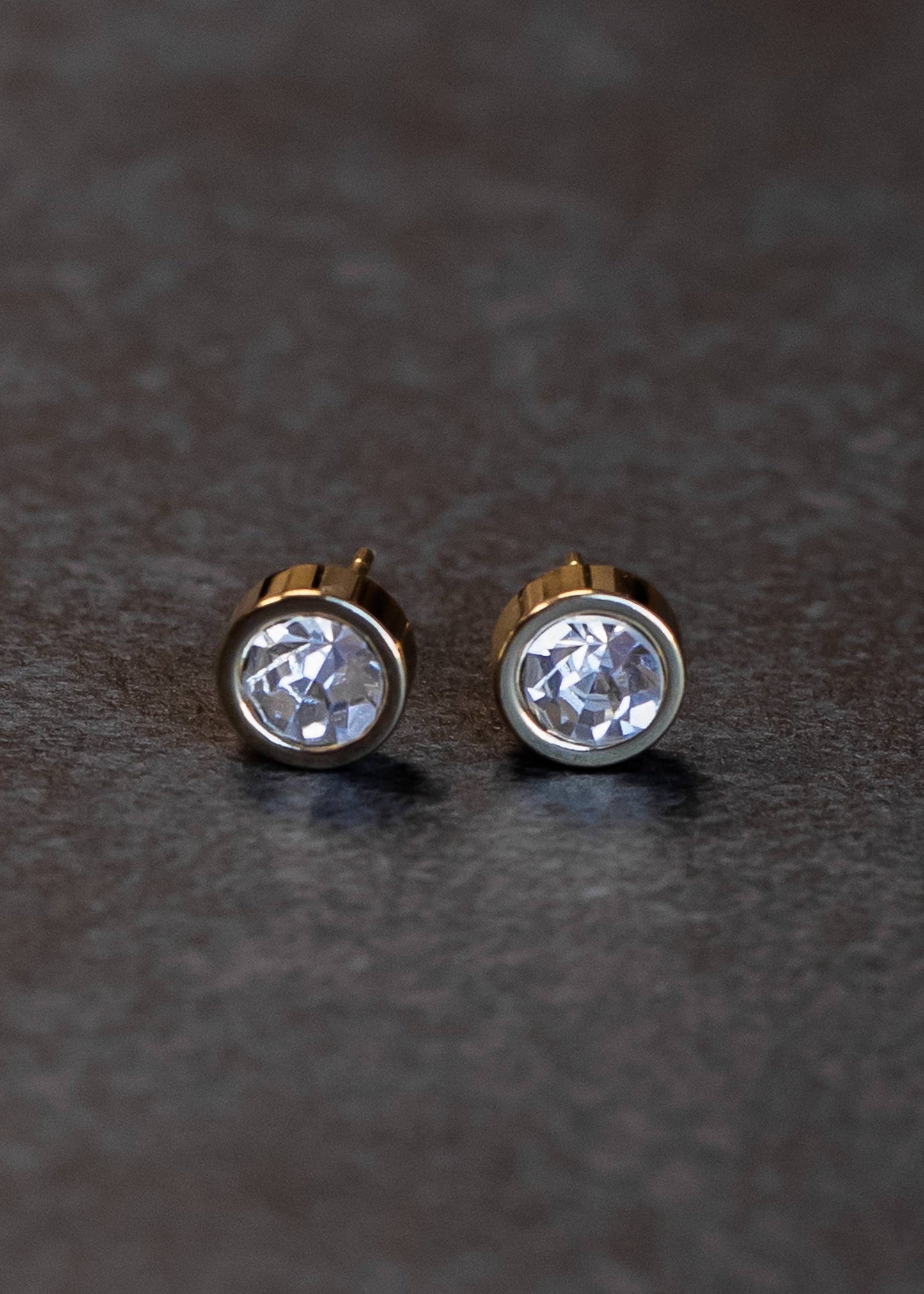 Rhinestone Stud Earring - Large