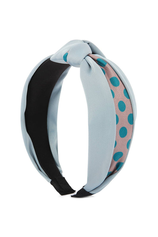 MYS Wholesale Inc - HDH2362 HALF TONE POLKA DOTS TIED HAIR BAND