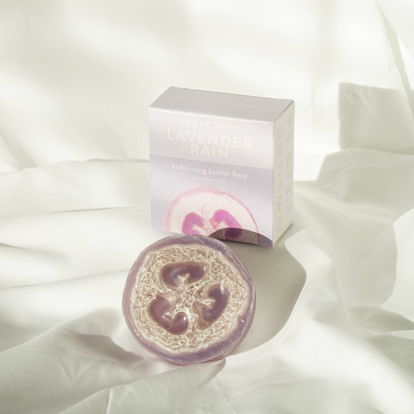 Honey Belle - Lavender Rain Exfoliating Loofah Soap