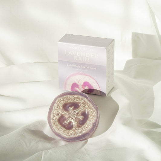 Honey Belle - Lavender Rain Exfoliating Loofah Soap