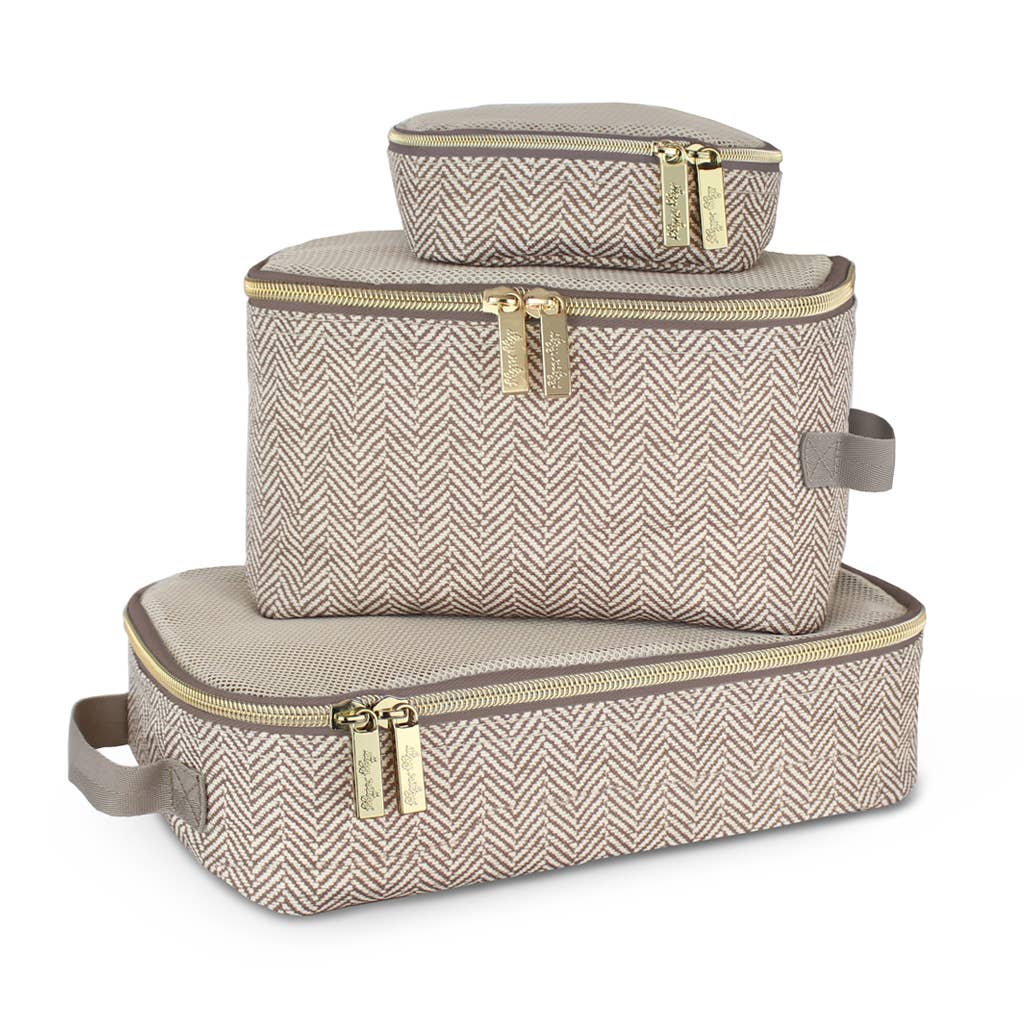 Itzy Ritzy - Taupe Pack Like a Boss™ Diaper Bag Packing Cubes