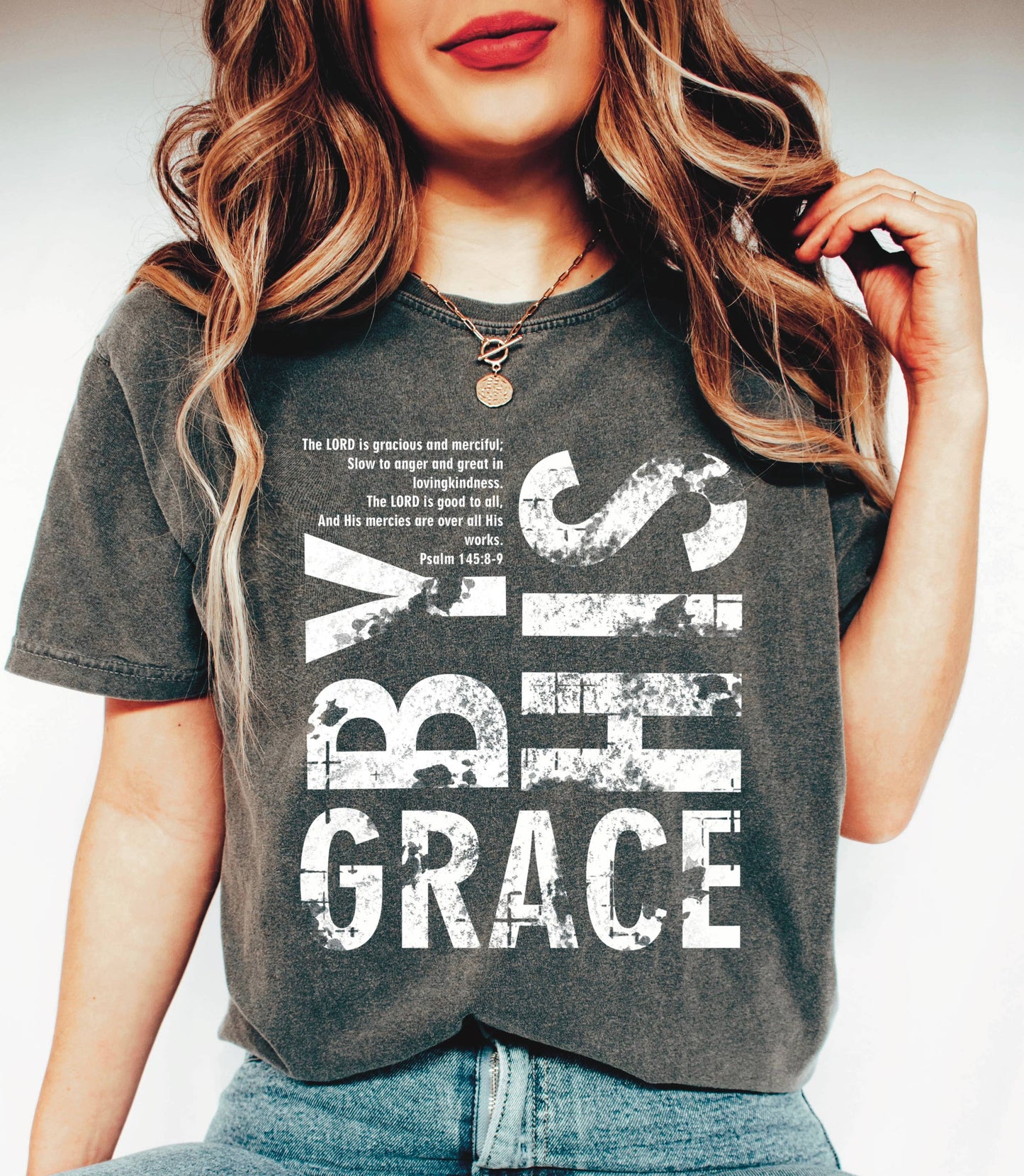 jenni lynn - Christian Tee Comfort Colors By His grace