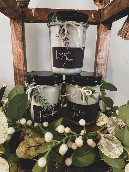 Mason Jar Candle 6.5 oz.: Cactus Blossom