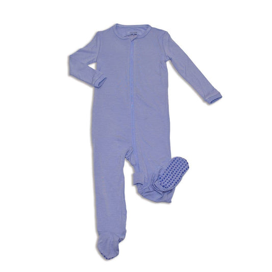 Bamboo Zip-up Footies (solid color): Easter Egg / 3-6M