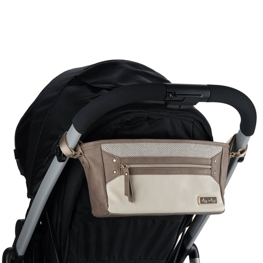 Itzy Ritzy - Vanilla Latte Travel Stroller Caddy