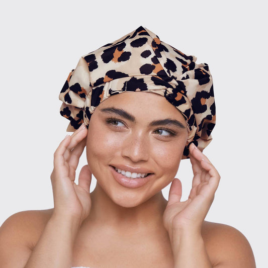 KITSCH - Luxury Shower Cap - Leopard